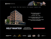 Tablet Screenshot of metropropertiesgroup.com